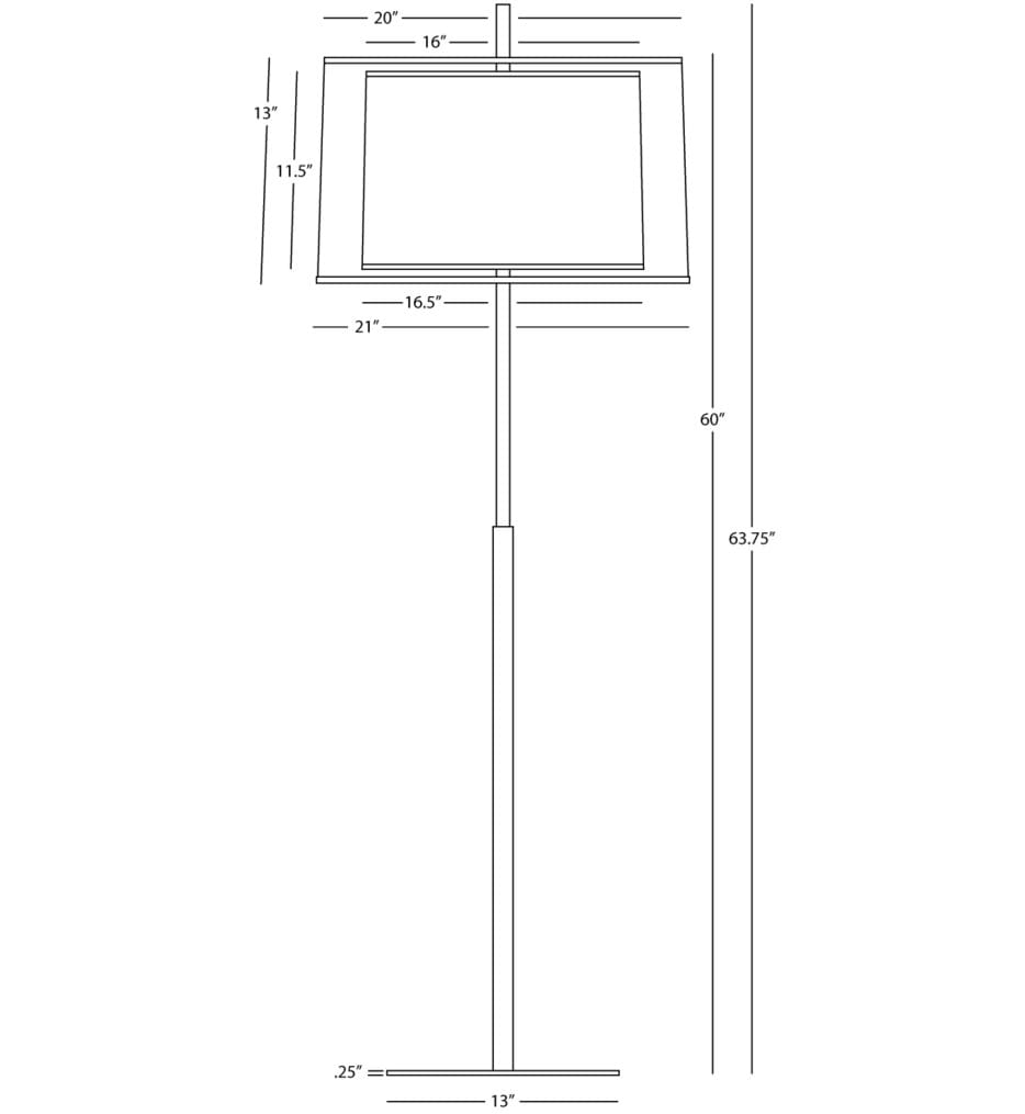 Robert Abbey - Z2181 - Saturnia 63.75" Floor Lamp