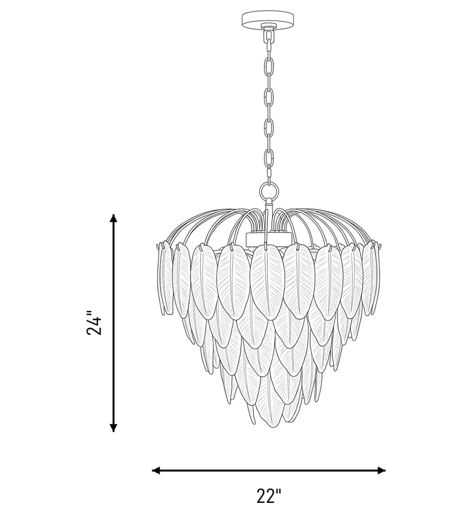 Savoy House - 1-3508-6-322 - Boa 22" Chandelier