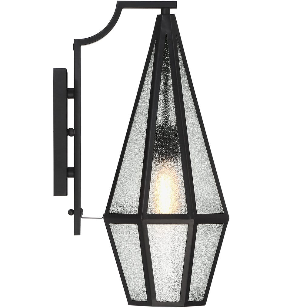 Savoy House - 5-709-BK - Peninsula 18" Outdoor Wall Sconce