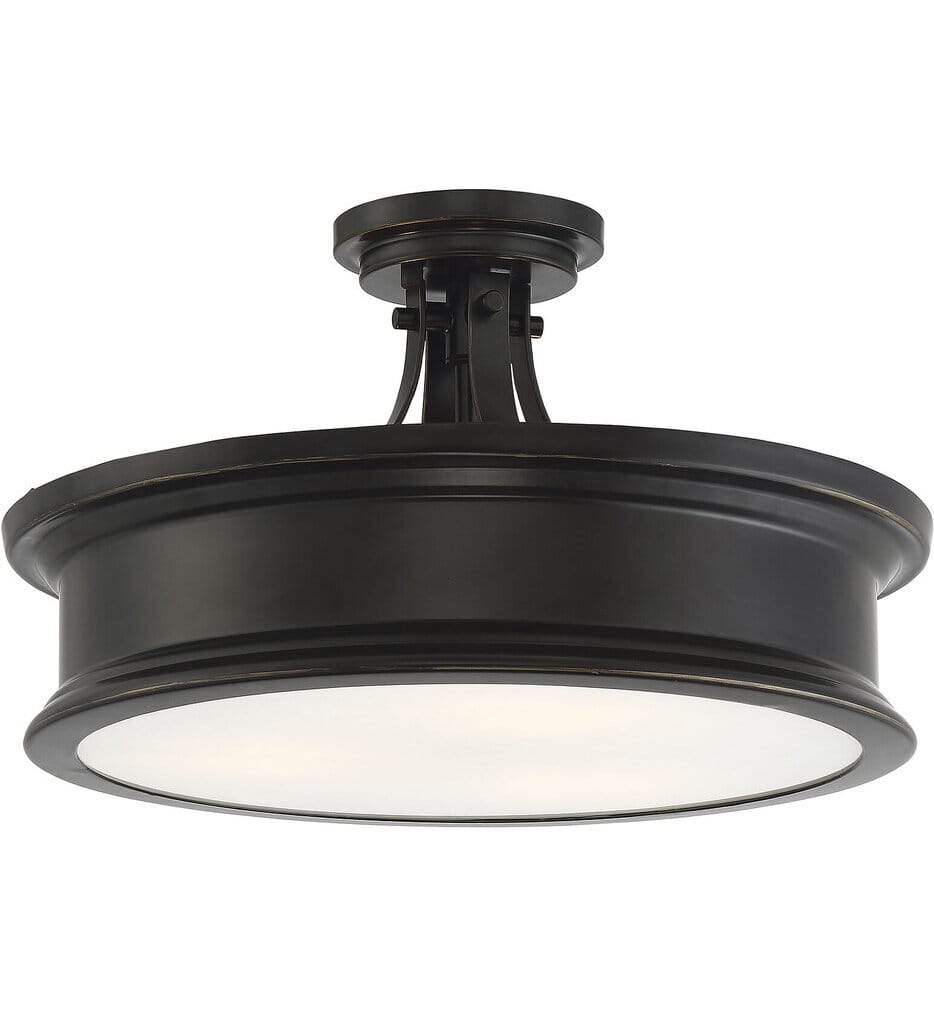 Savoy House - Watkins 16" Semi-Flush