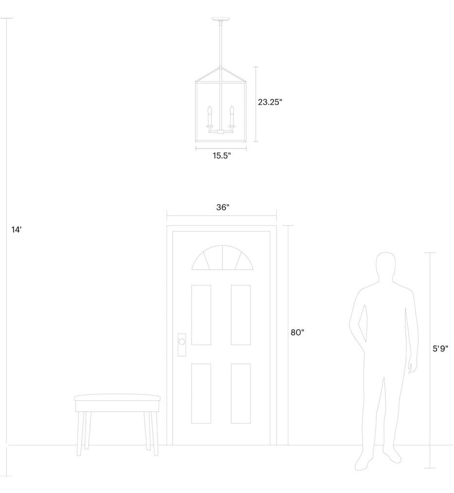Generation Lighting - 5115004-112 - Perryton 15.5" Pendant