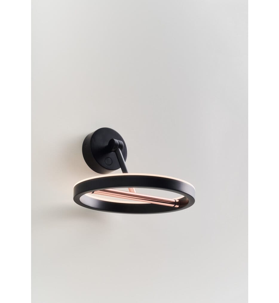 Seed Design - SLD-250WRTE-BK - Sol 7.1" Wall Sconce