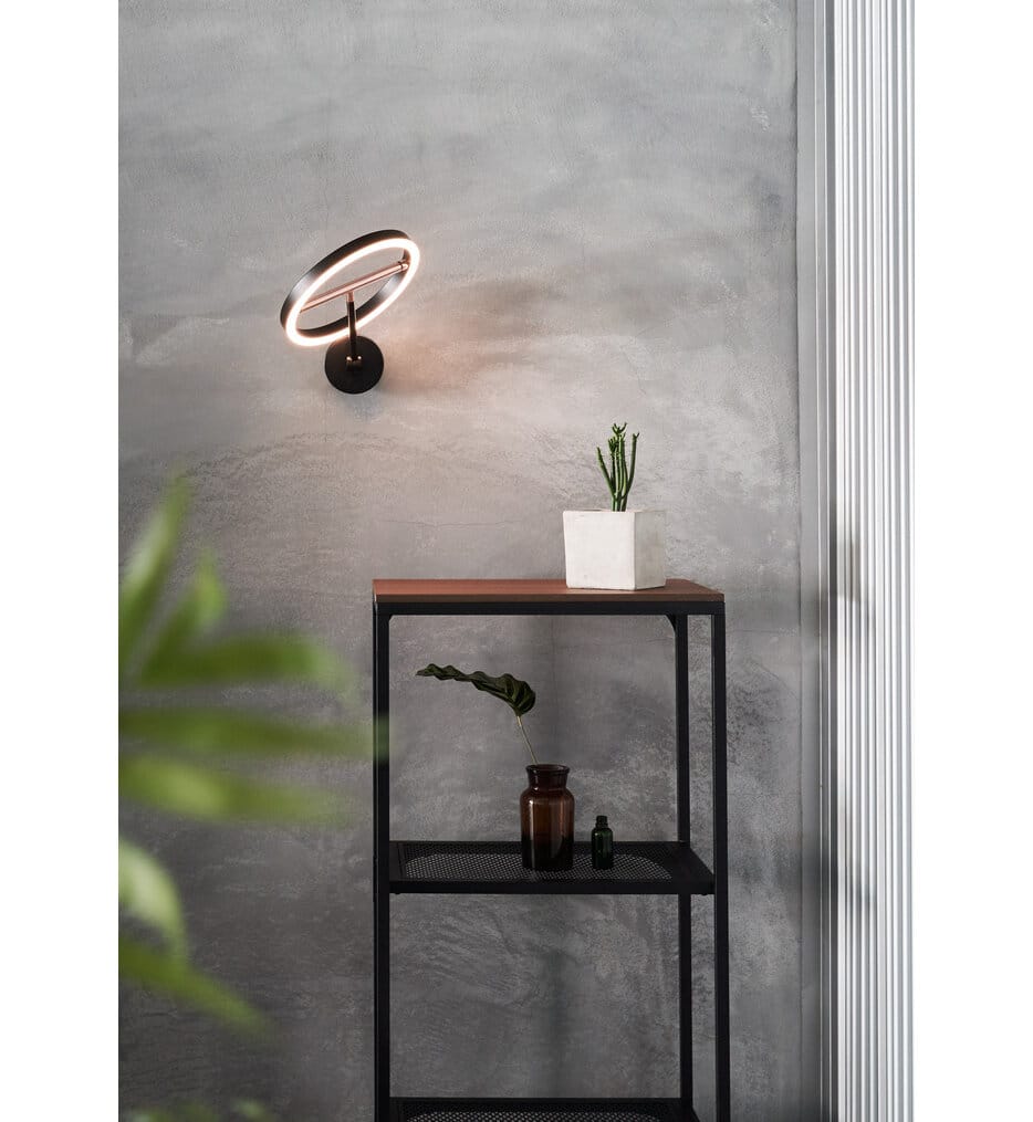 Seed Design - SLD-250WRTE-BK - Sol 7.1" Wall Sconce