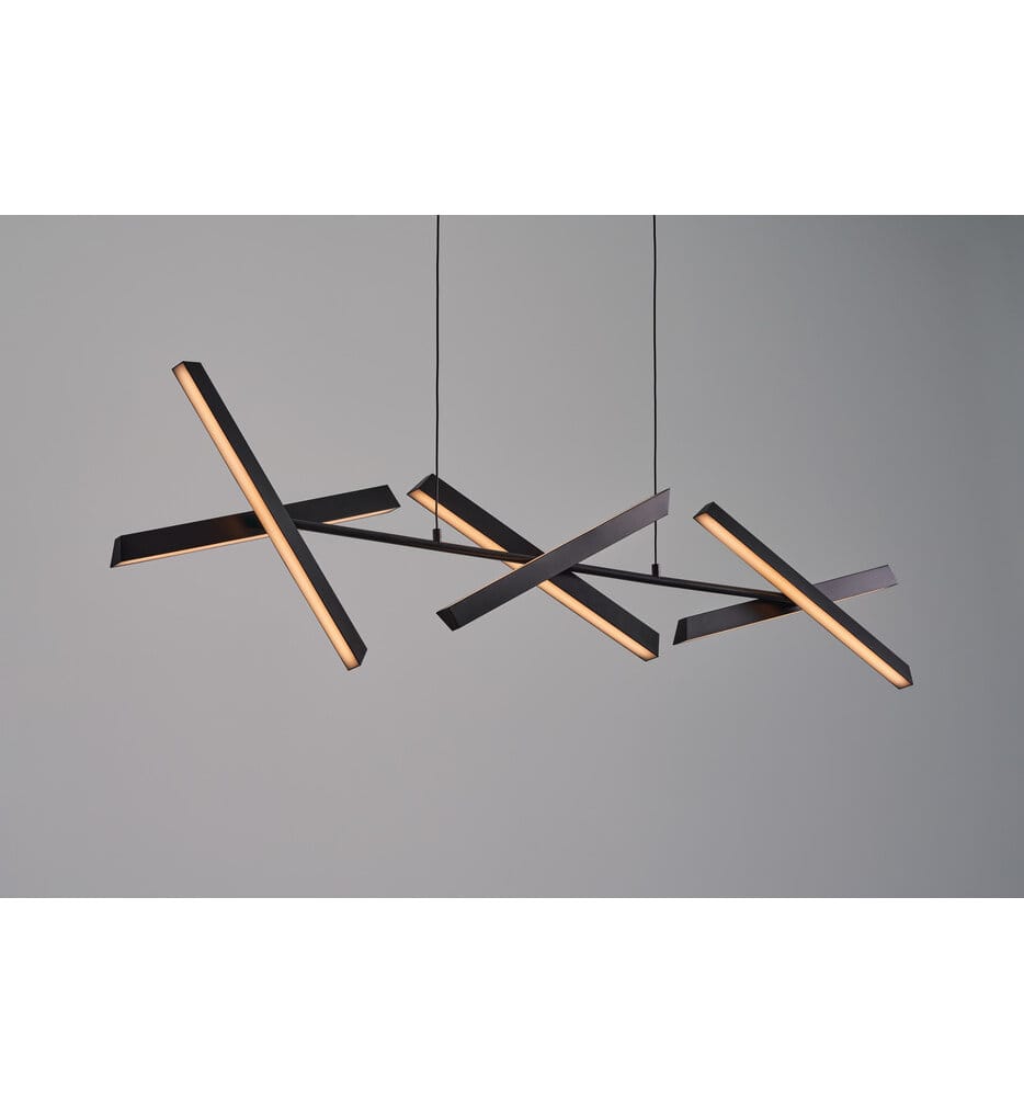 Seed Design - SLD-3983PL6-BK - Konnect 56.8" Pendant