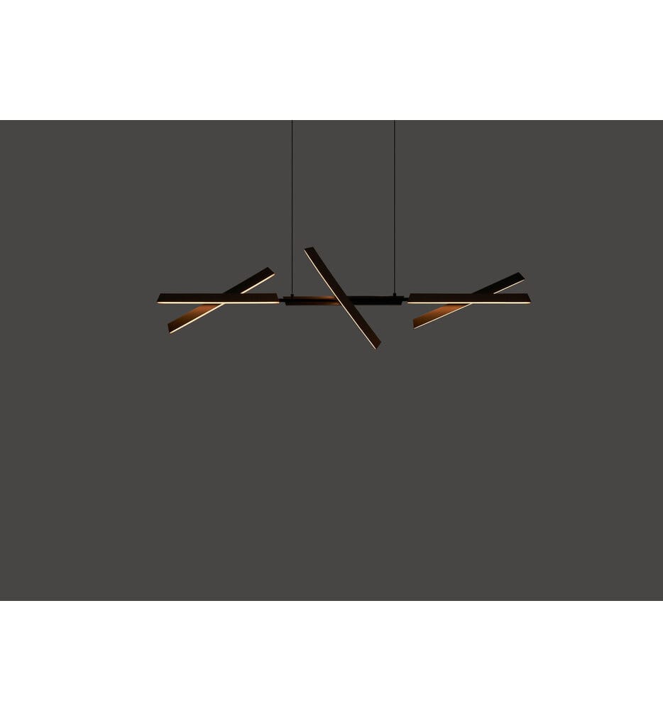 Seed Design - SLD-3983PL6-BK - Konnect 56.8" Pendant