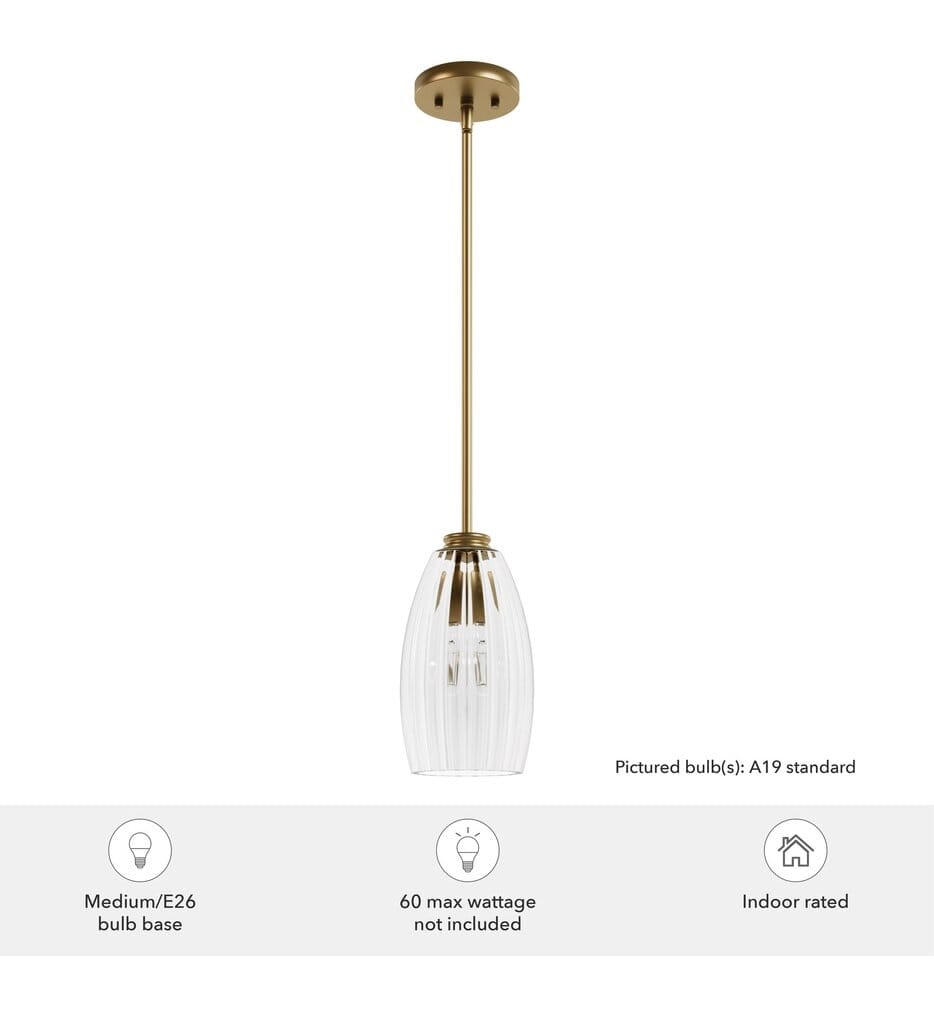 Hunter - 13158 - Rossmoor 6" Pendant