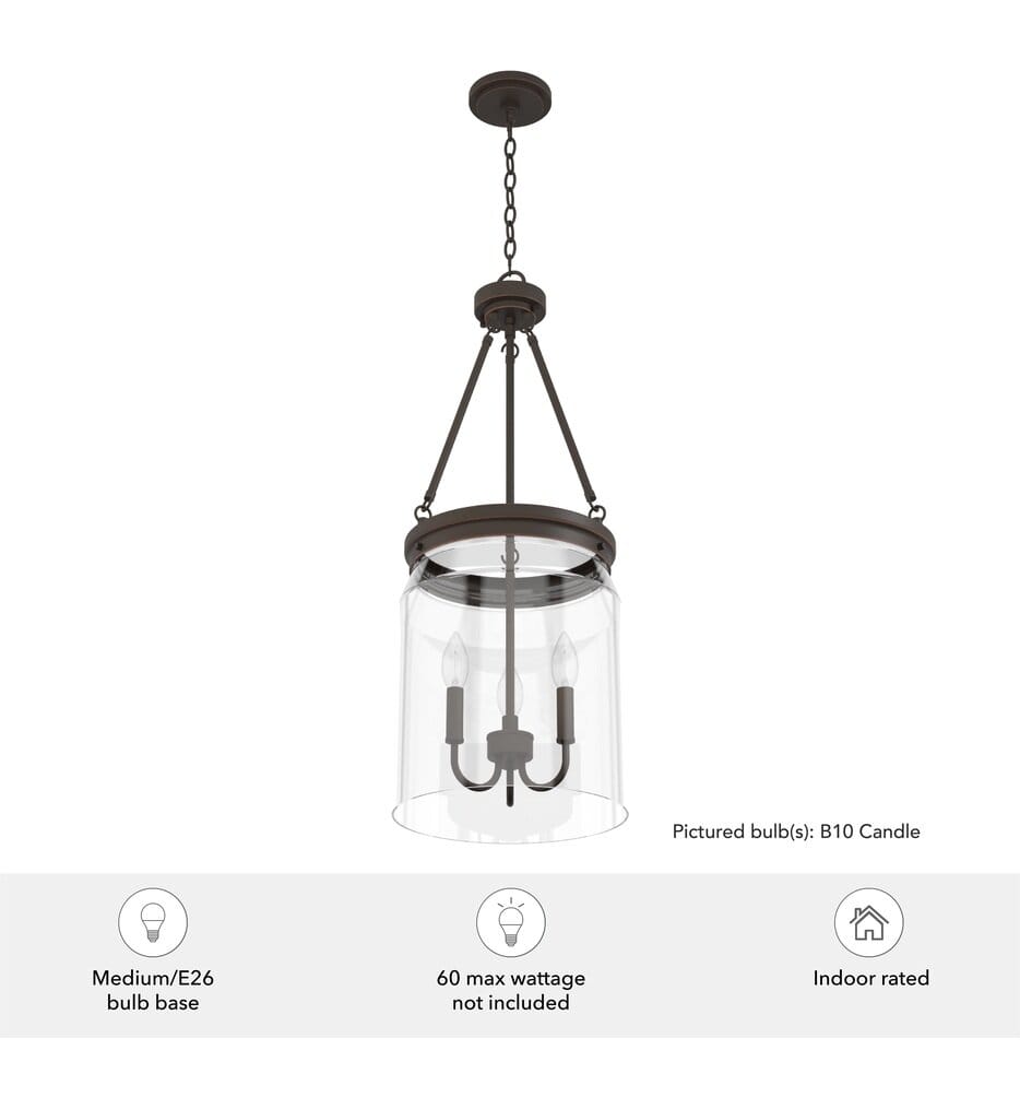 Hunter - 19153 - Devon Park 12" Pendant
