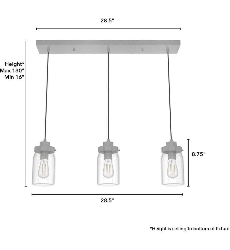 Hunter - Devon Park 28.5" Pendant