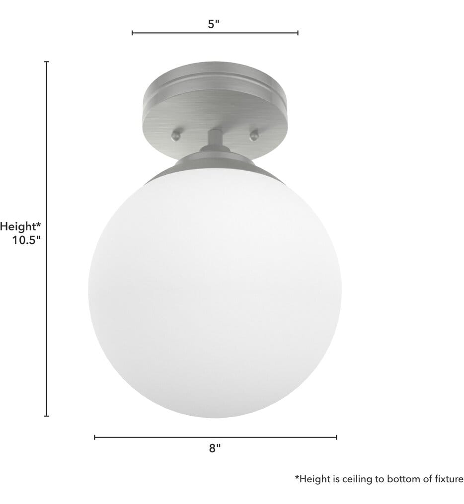 Hunter - Hepburn 8" Semi-Flush Mount
