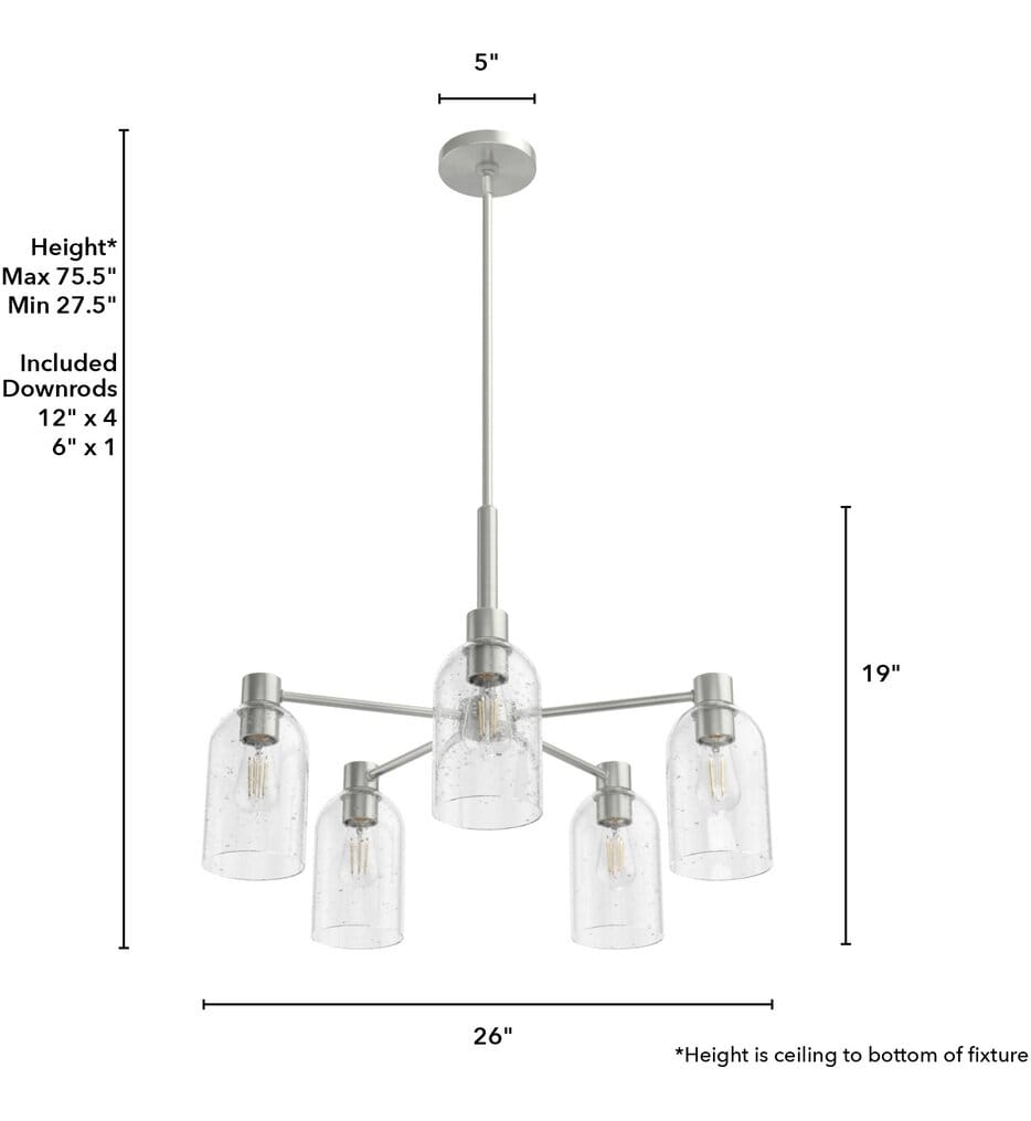 Hunter - Lochemeade 26" Chandelier