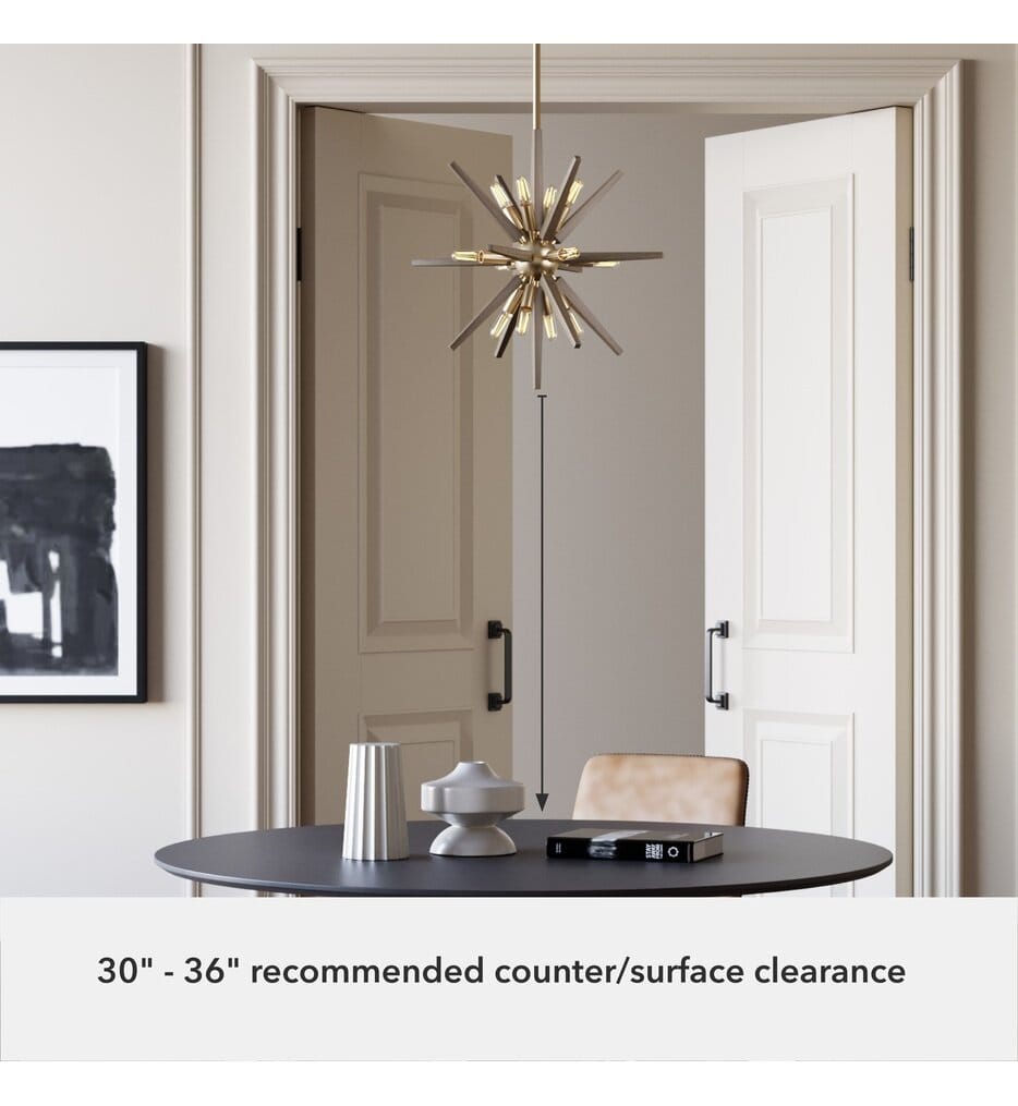 Hunter - Jupiter Star 18.5" Chandelier