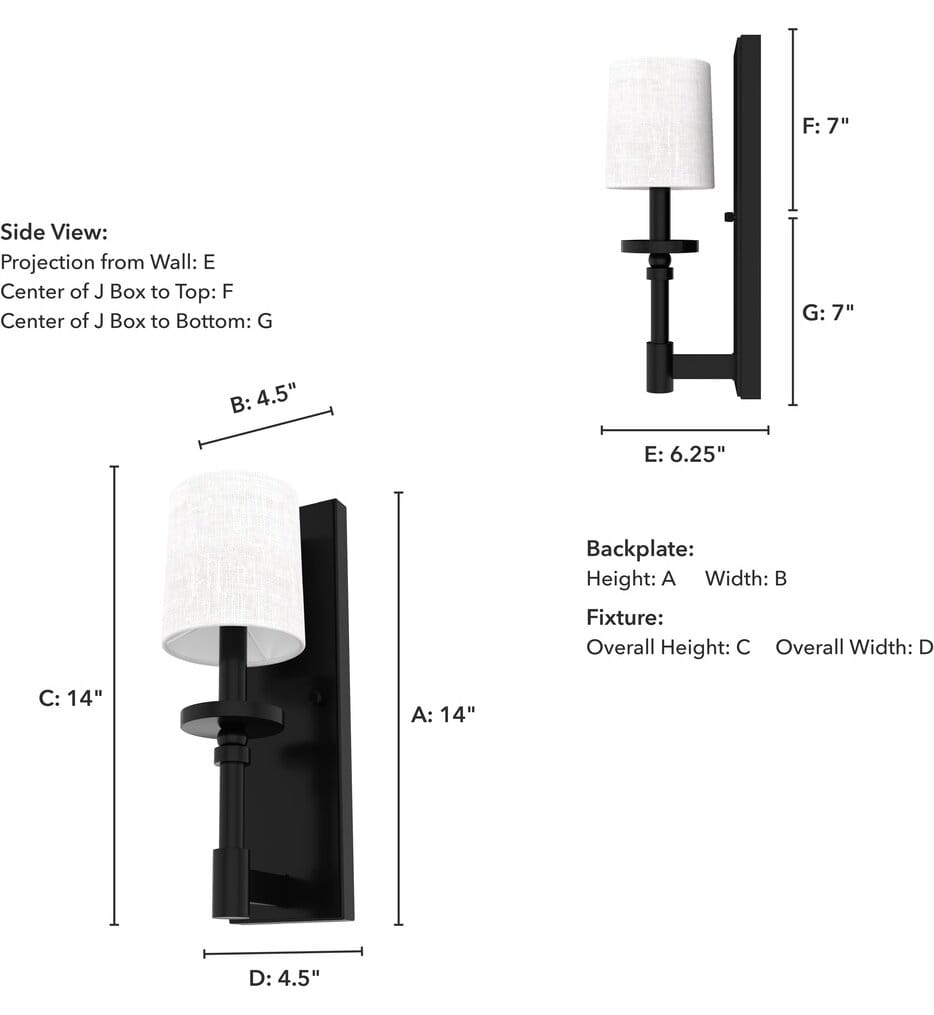 Hunter - Briargrove 14" Wall Sconce