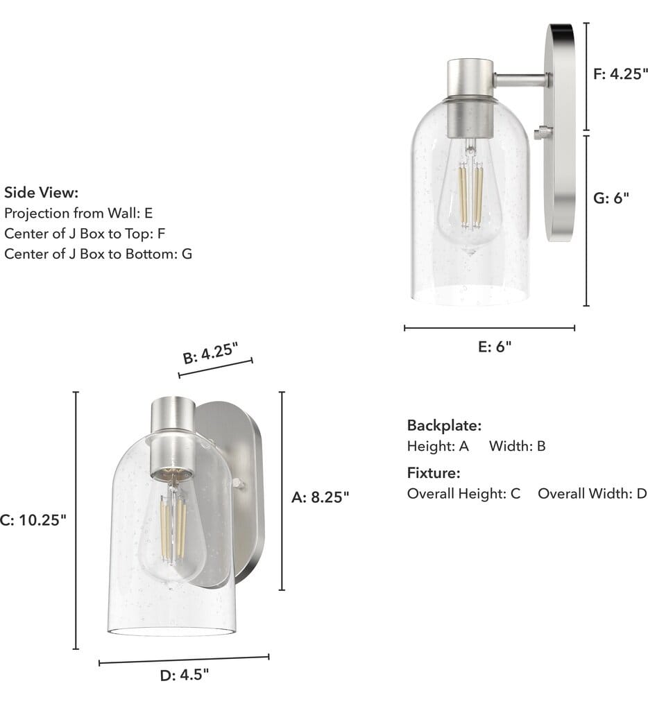 Hunter - Lochemeade 10.25" Wall Sconce