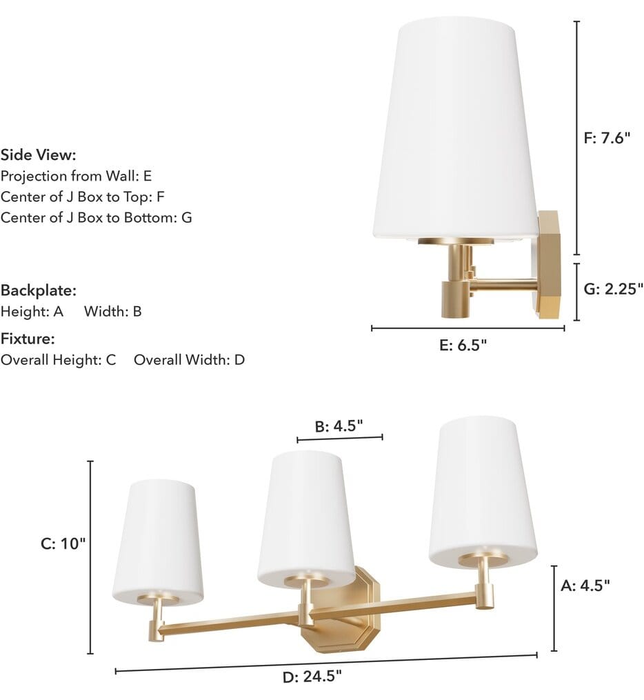 Hunter - Nolita 24.5" Bath Vanity Light
