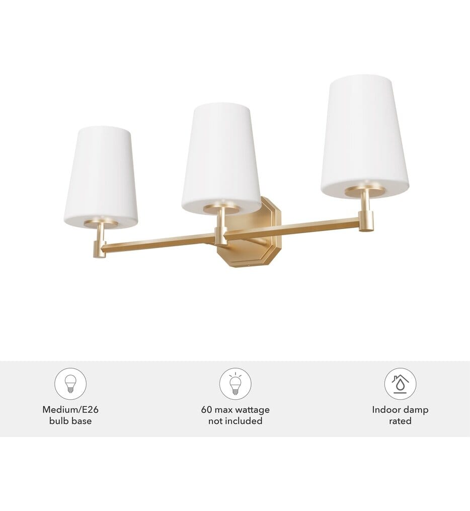 Hunter - Nolita 24.5" Bath Vanity Light