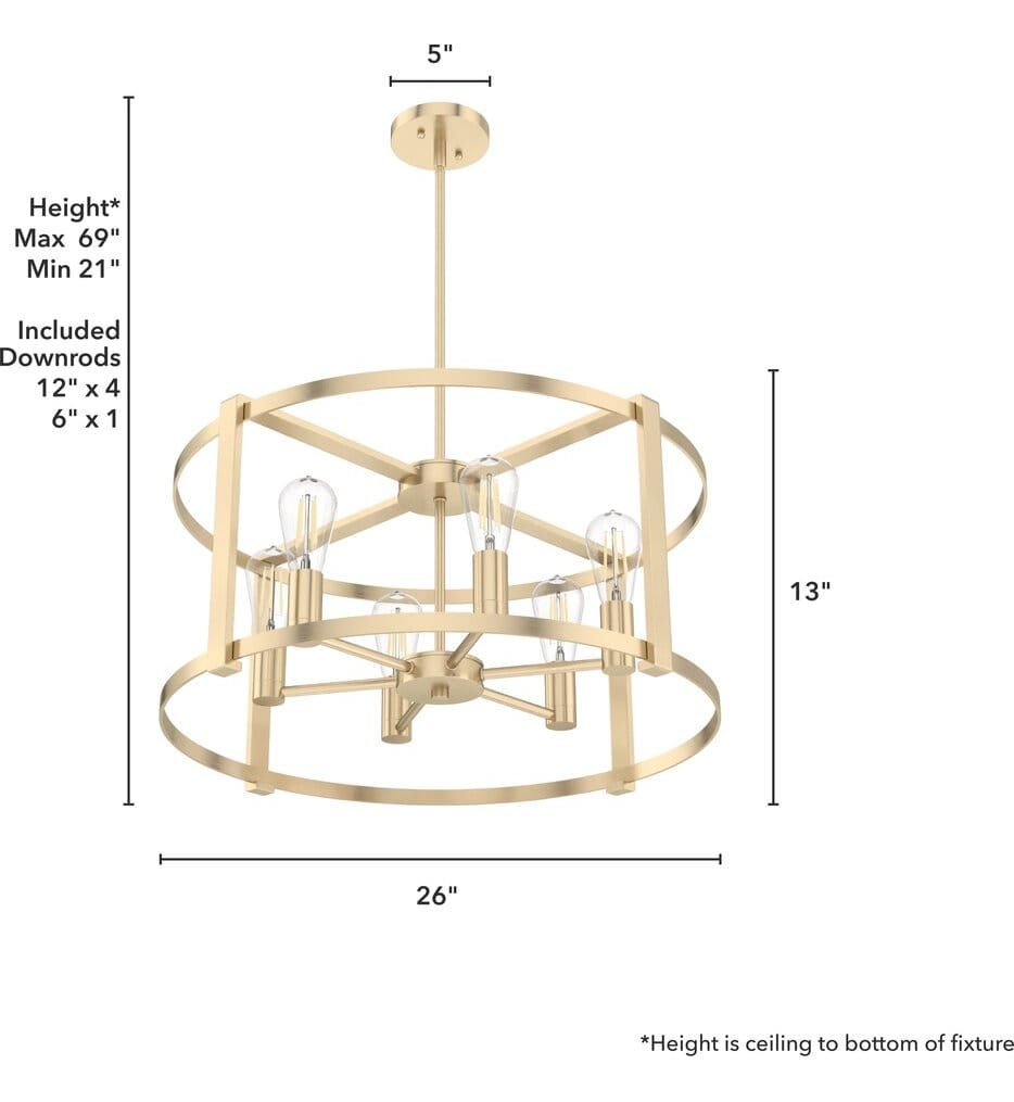 Hunter - Astwood 26" Chandelier
