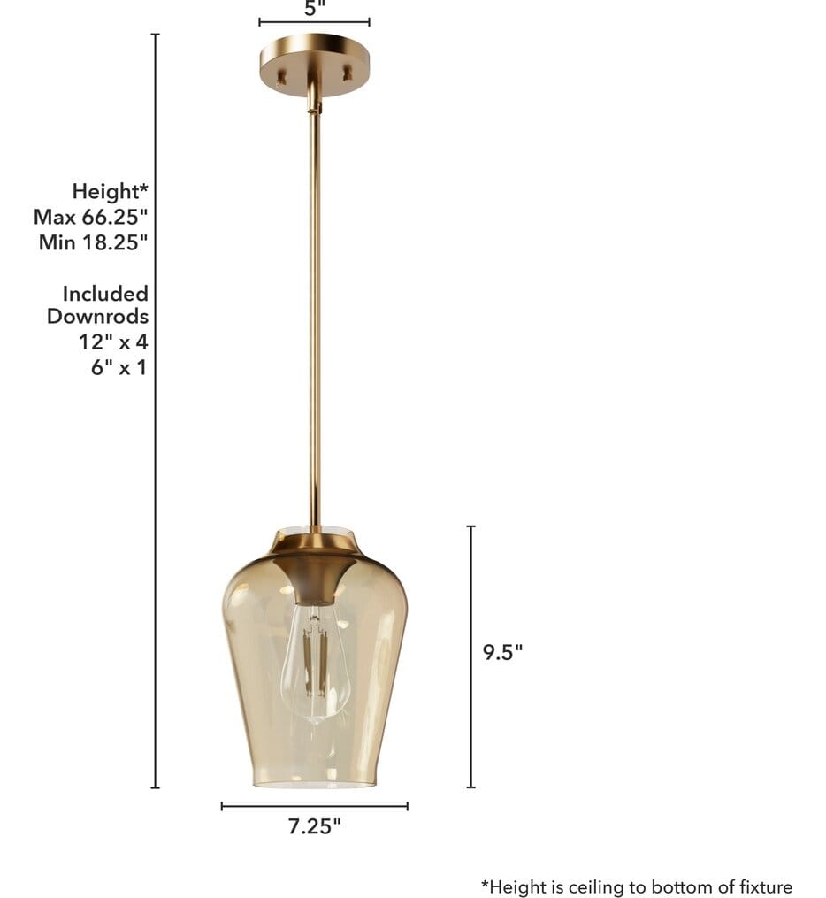Hunter - Vidria 7.25" Pendant