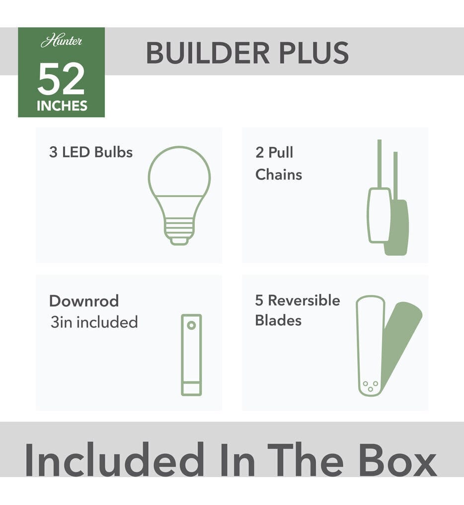 Hunter - Builder 52" Ceiling Fan