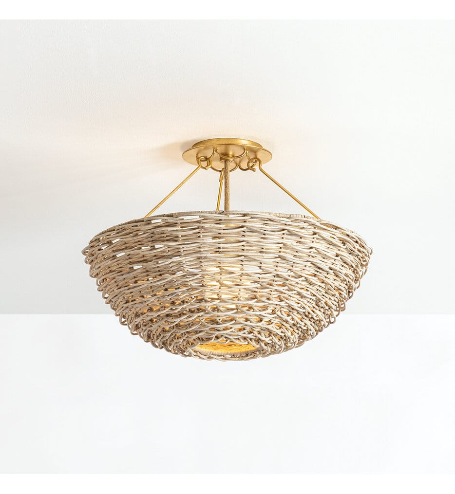 Troy Lighting - C3318-VGL - Campo 18.25" Semi-Flush Mount