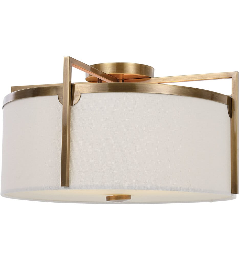 Uttermost - 22283 - Colfax 11.25" Semi-Flush