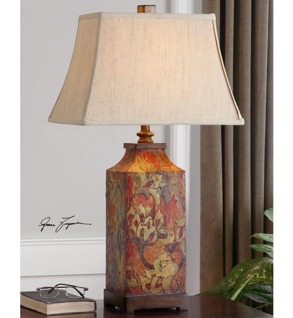 Uttermost - 27678 - Colorful Flowers 32" Table Lamp