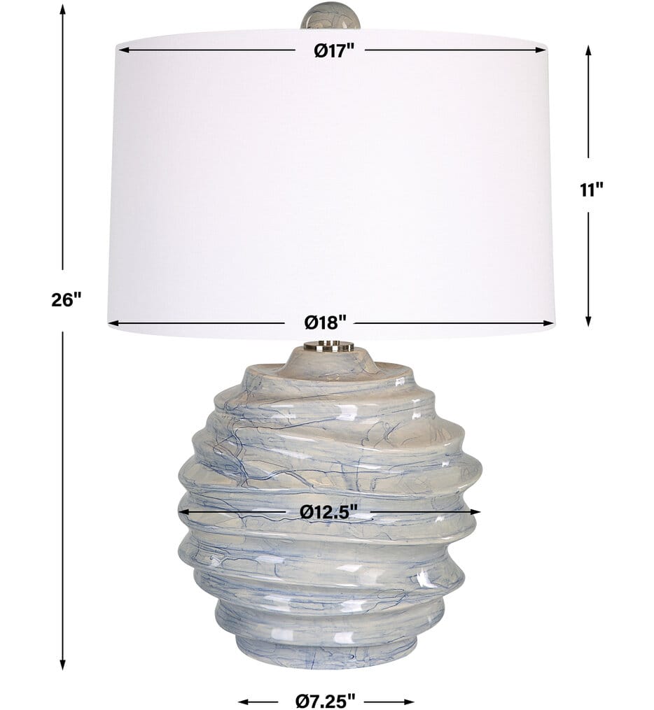 Uttermost - 30194-1 - Waves 26" Table Lamp