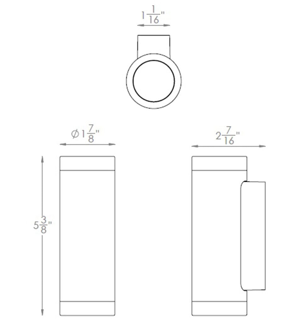 WAC Lighting - LED Colorscaping RGBWW Wall Cylinder