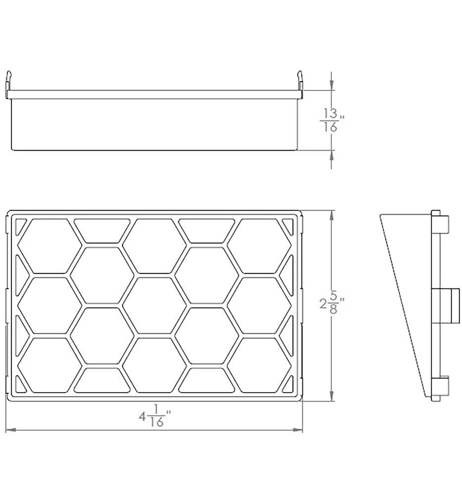 WAC Lighting - 5021-HCL - Snap-on Honeycomb Louver Glare Control for Landscape Lighting Wall Wash