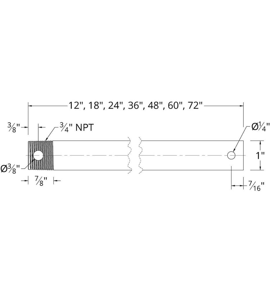 WAC Lighting - Ceiling Fan Extension Downrod