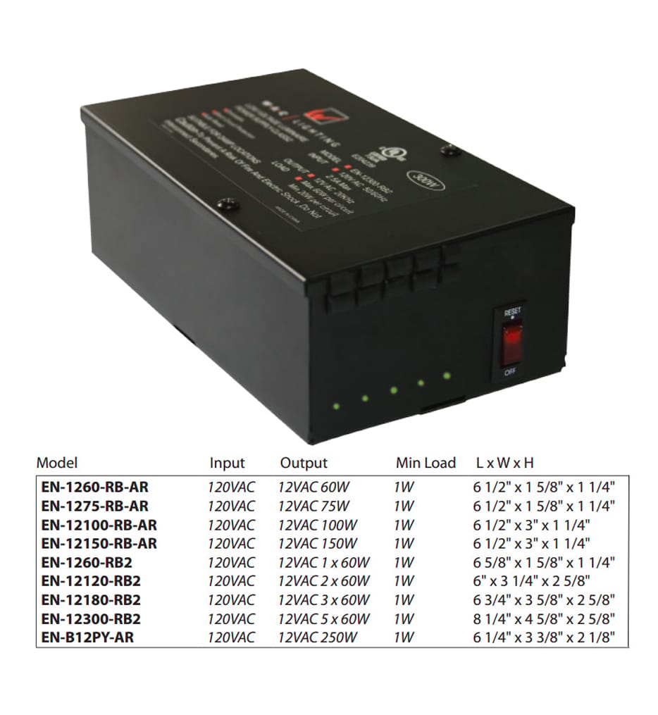 WAC Lighting - EN-24100-RB2 - Remote Enclosed Electronic Transformer