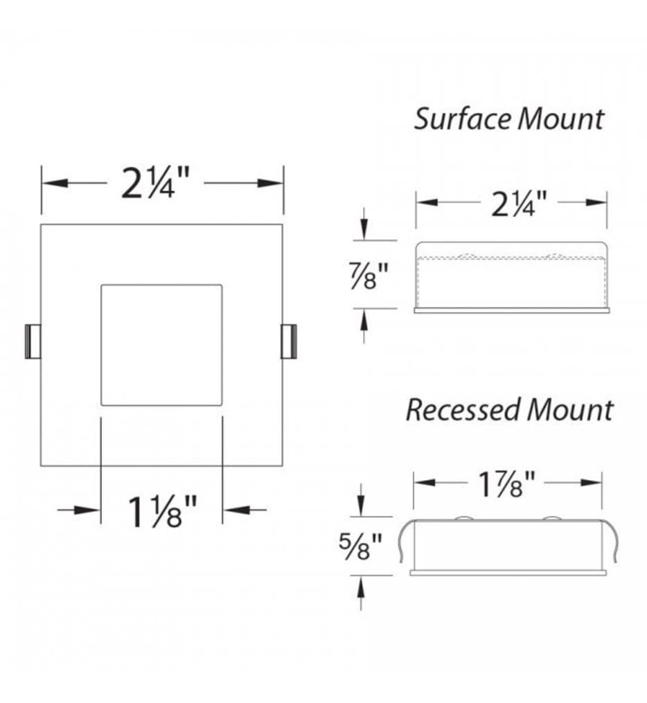 WAC Lighting - Square LED Button Light