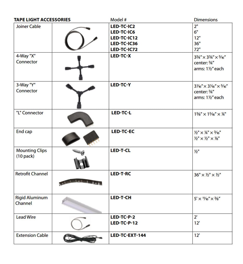 WAC Lighting - LED-TC-B-2 - Low Voltage Wiring Box with Feed forvisiLED 24V Tape Light