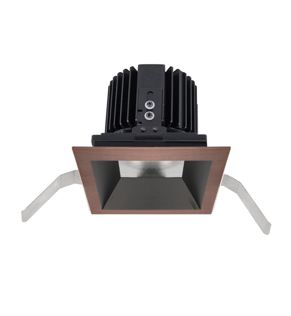 WAC Lighting - R4SD1T-S840-CB - Volta LED Spot Beam Square Shallow Regressed 4.5" Recessed Trim
