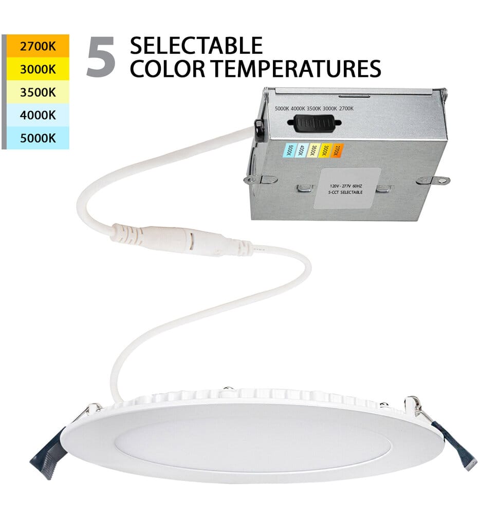 WAC Limited - R6ERDR-W9CS-WT - Lotos 6in LED 5-CCT Round Recessed Kit