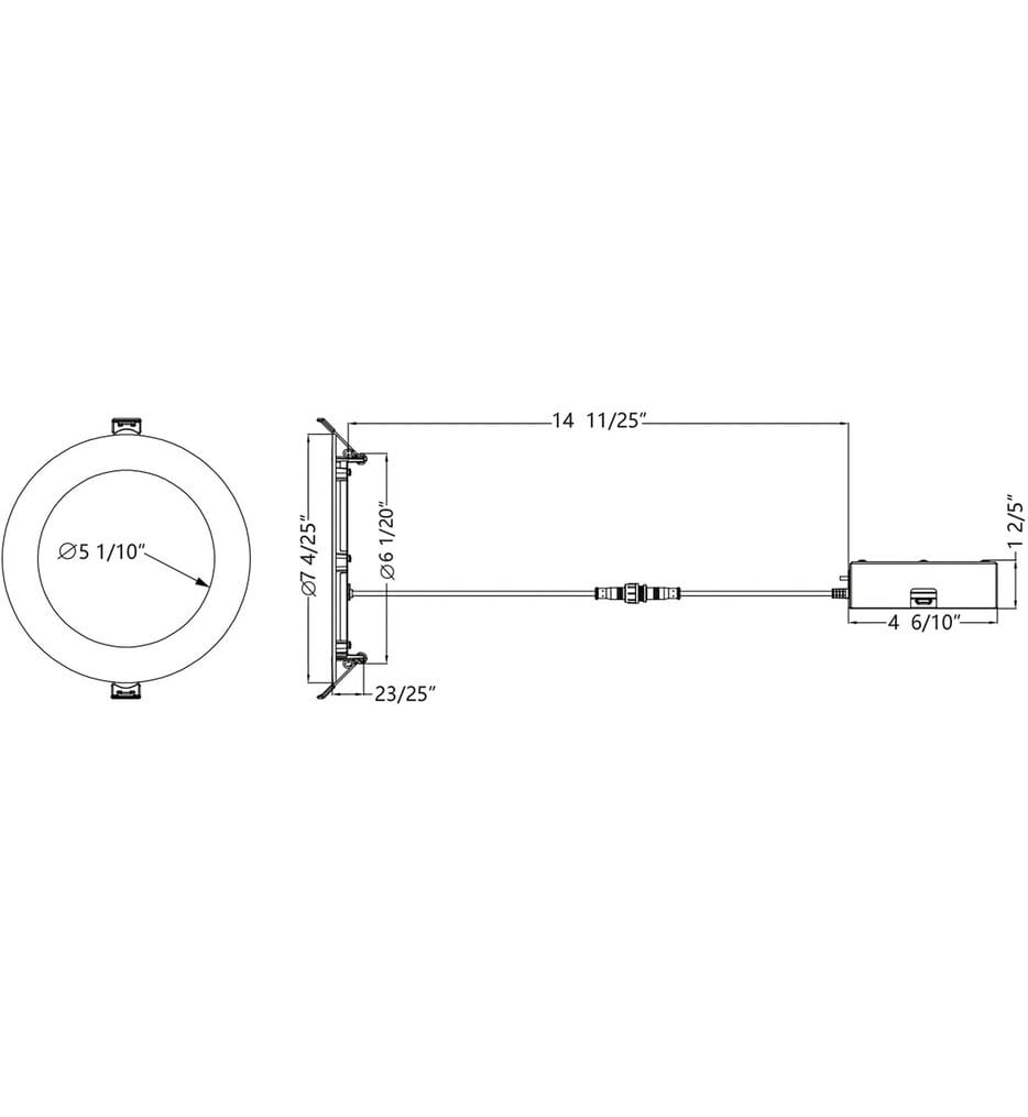 WAC Limited - R6ERDR-W9CS-WT - Lotos 6in LED 5-CCT Round Recessed Kit