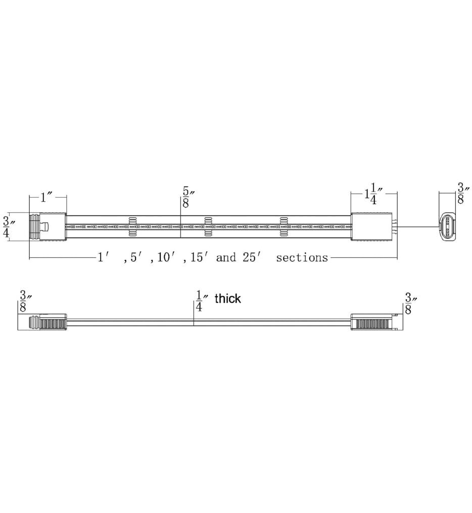 WAC Lighting - LED Colorscaping RGBWW Snap-On Strip Light