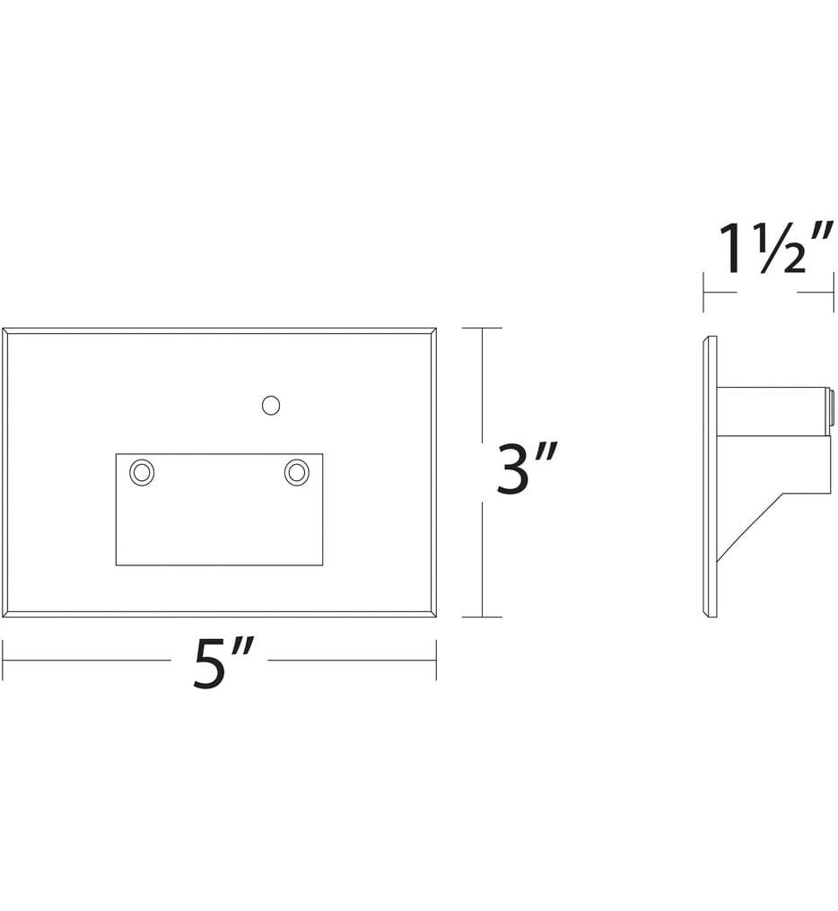 WAC Lighting - LEDme 120V LED Horizontal Step and Wall Light with Daylight Photocell Sensor