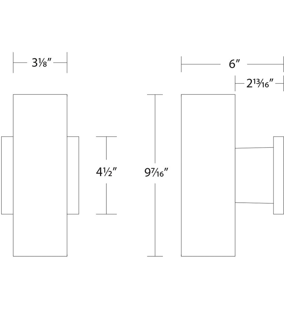 WAC Limited - Cylinder 9.42" Outdoor Wall Light