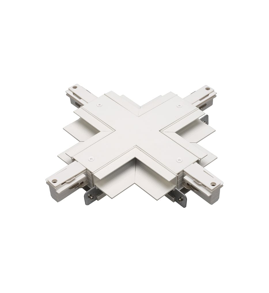 WAC Lighting - WXC-RTL-BK - W Track Recessed Flangeless Mount Architectural Track X-Connector