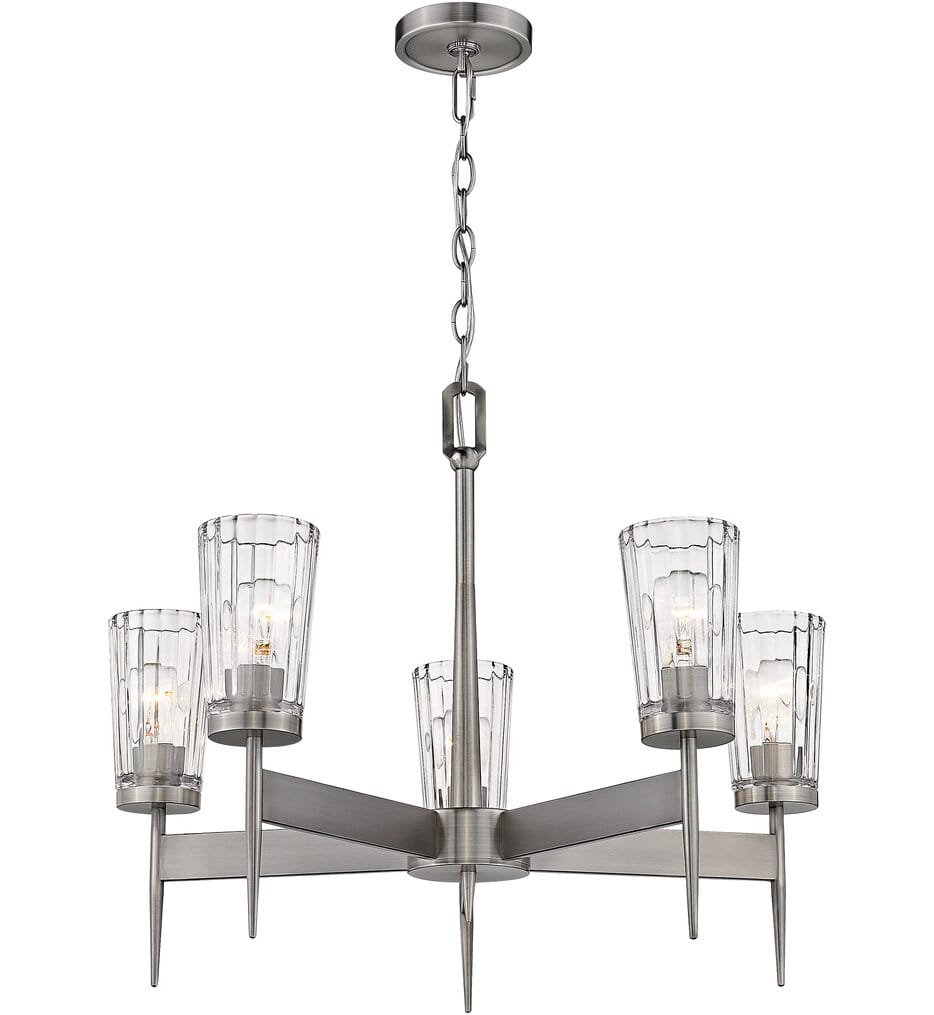 Z-Lite - 1932-5AN - Flair 25.5" Chandelier