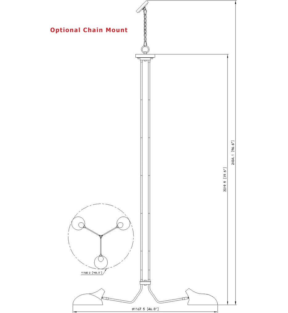 Z-Lite - 1942-3MB - Bellamy 46" Chandelier