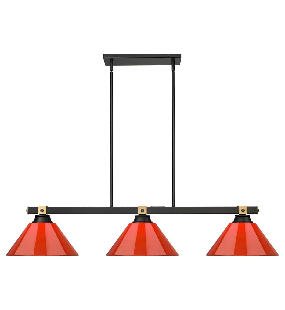 Z-Lite - 1955-3MB-RB-PRD - Bronte 52.75-inch Billiard Light