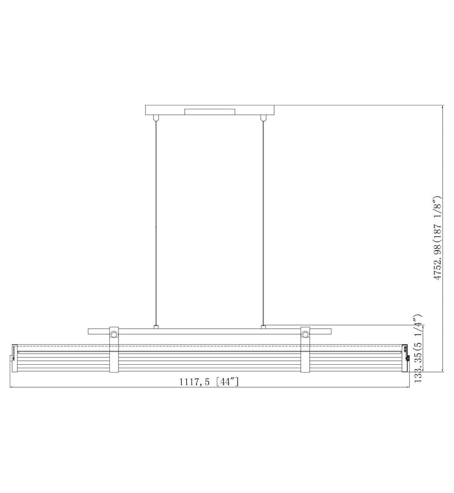 Z-Lite - Benoit 44-inch Linear Chandelier