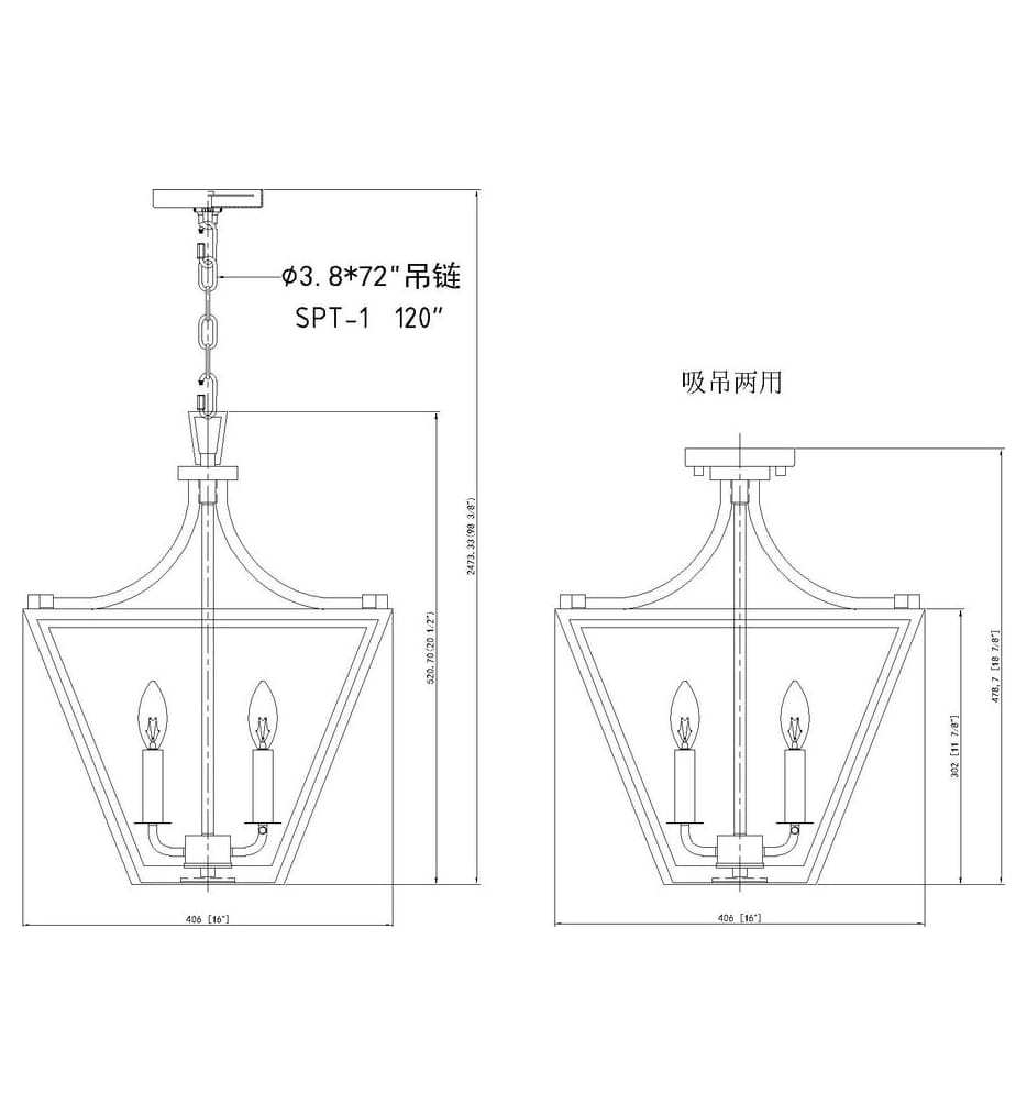 Z-Lite - Montalcino 16-inch Chandelier