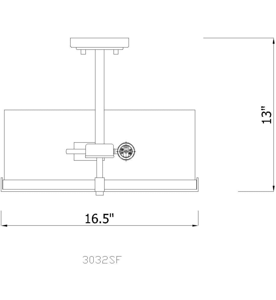Z-Lite - Callista 16.5" Semi-Flush Mount