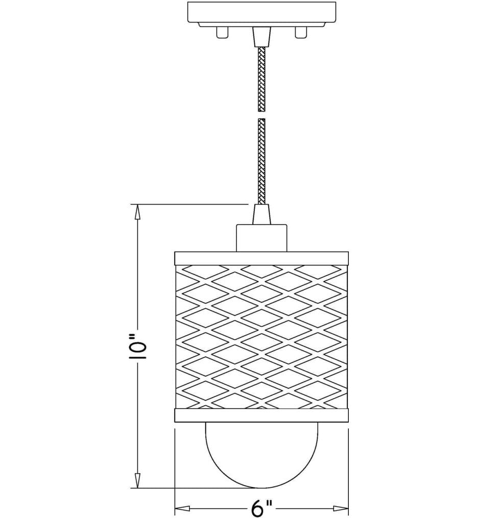 Z-Lite - Kipton 6" Pendant