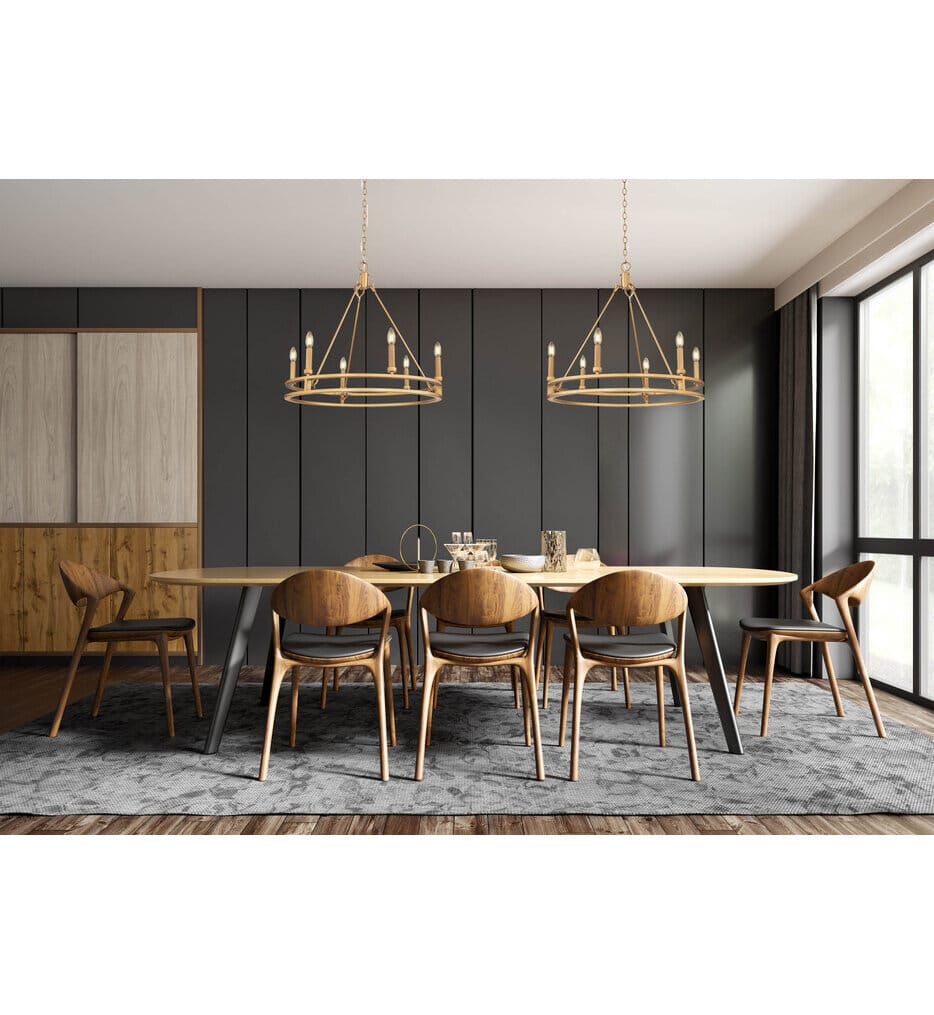 Z-Lite - 4005-6SBR - Dennison 27.5-inch Chandelier