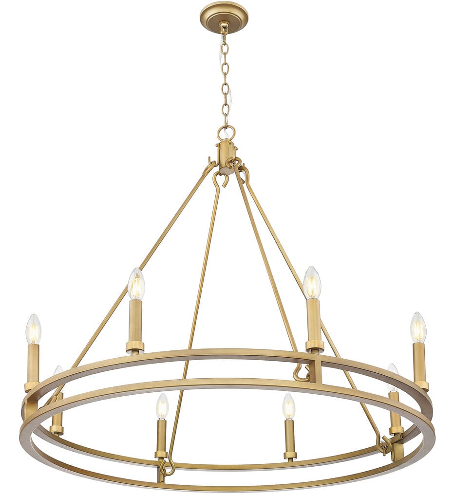 Z-Lite - 4005-8SBR - Dennison 36-inch Chandelier