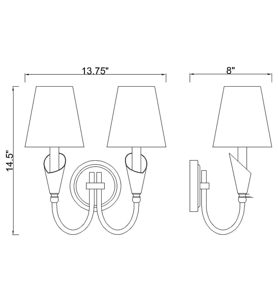 Z-Lite - Claudelle 14.5-inch Wall Sconce