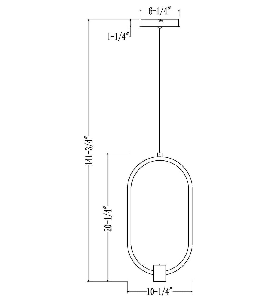 Z-Lite - 4101-10MB-LED - Saros 10.25-inch Pendant